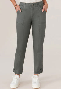 "Ab"solution High Rise Tapered Utility Trouser