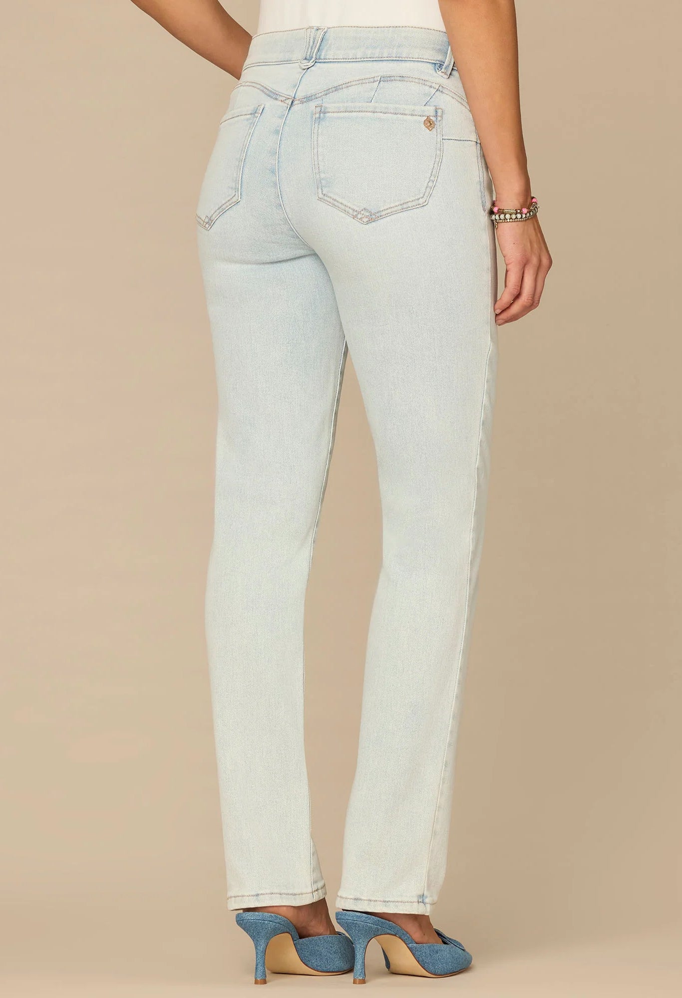 “Ab”solution® Mid-Rise Booty Lift Straight Leg Jeans