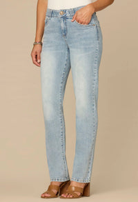 “Ab”solution® Mid-Rise Booty Lift Straight Leg Jeans