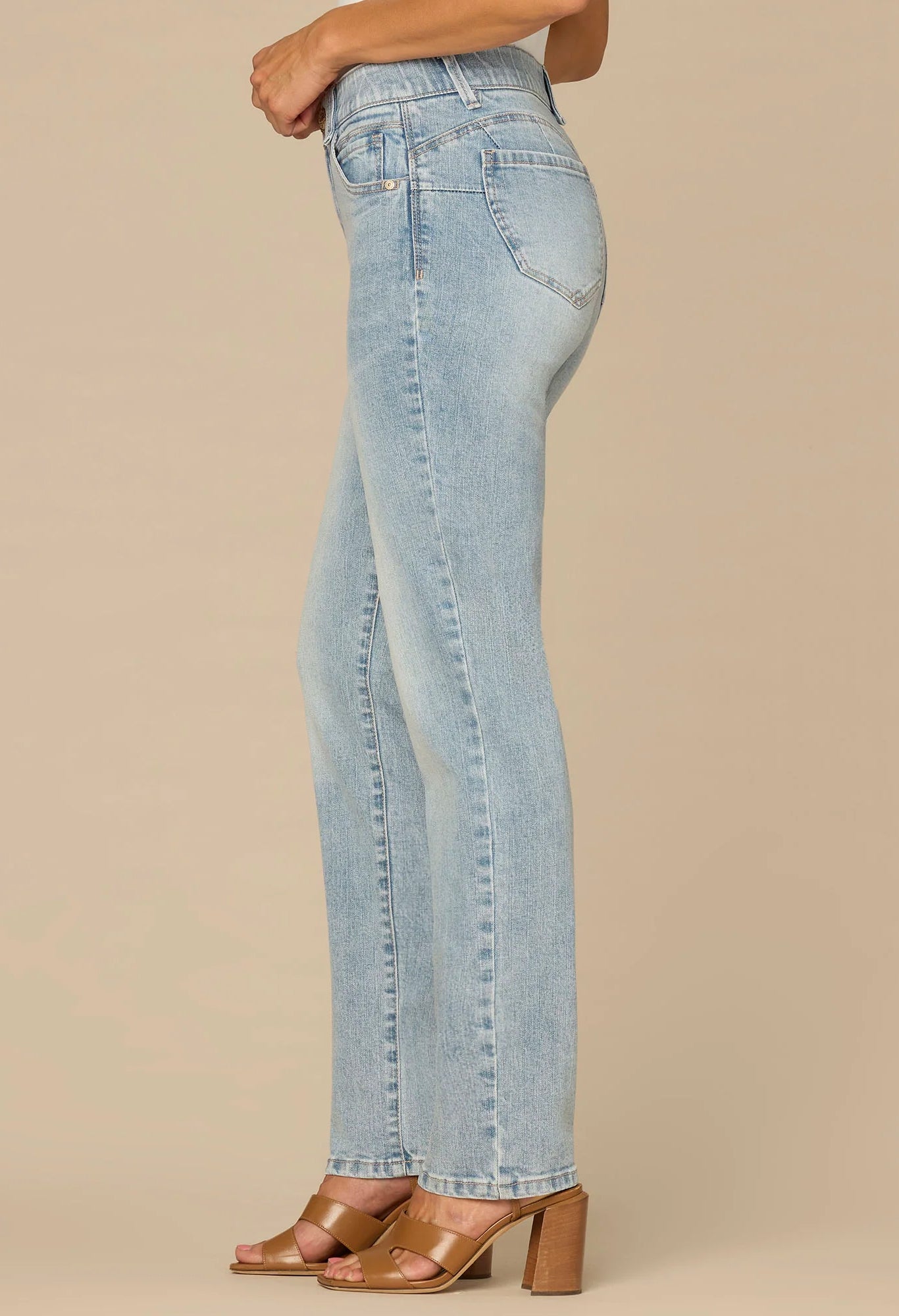 “Ab”solution® Mid-Rise Booty Lift Straight Leg Jeans