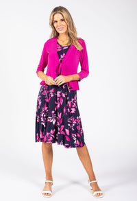 2 Piece Leaf Print Dress