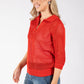 Crochet Knit Polo Top
