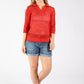 Crochet Knit Polo Top