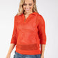 Crochet Knit Polo Top