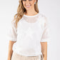 Star Design Knit Top