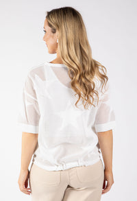 Star Design Knit Top
