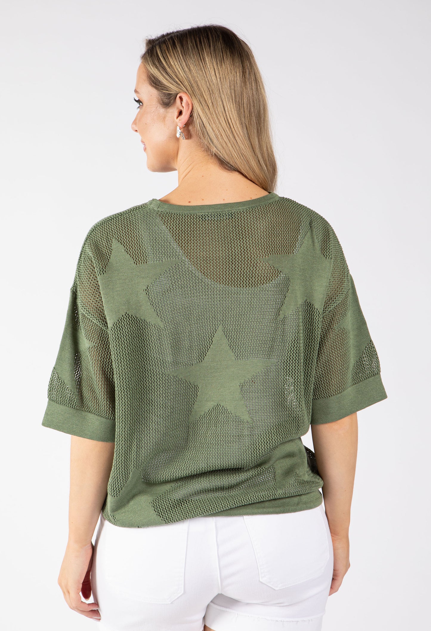 Star Design Knit Top