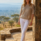 Star Design Knit Top