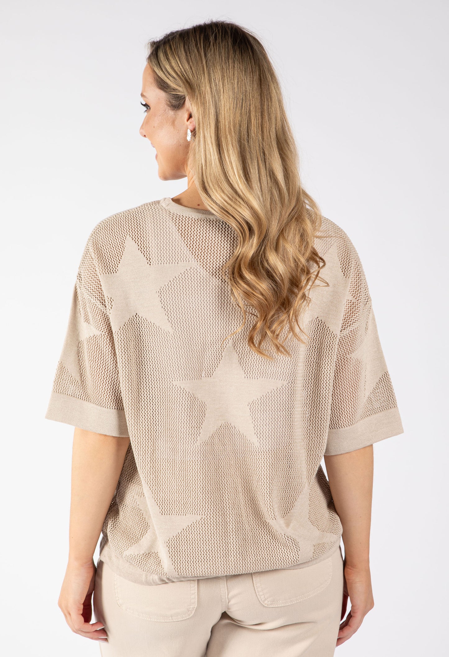 Star Design Knit Top