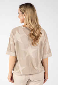 Star Design Knit Top