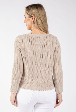 Ginza Crochet Knit Jumper