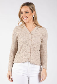 Ginza Crochet Knit Cardigan