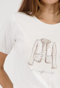 Printed Short Sleeve Top