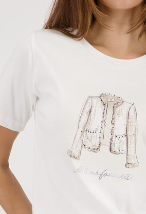 Printed Short Sleeve Top