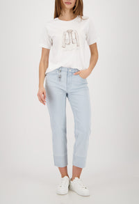 Printed Short Sleeve Top