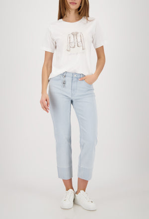 Printed Short Sleeve Top