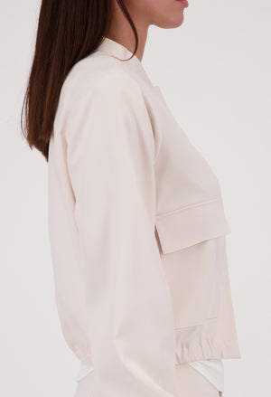 Satin Cargo Jacket