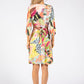 Sunny Abstract Print Wrap Dress