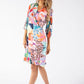 Sunny Abstract Print Wrap Dress