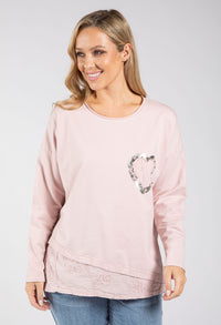Love Heart Detail Jumper