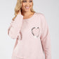Love Heart Detail Jumper