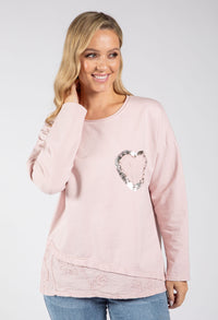 Love Heart Detail Jumper