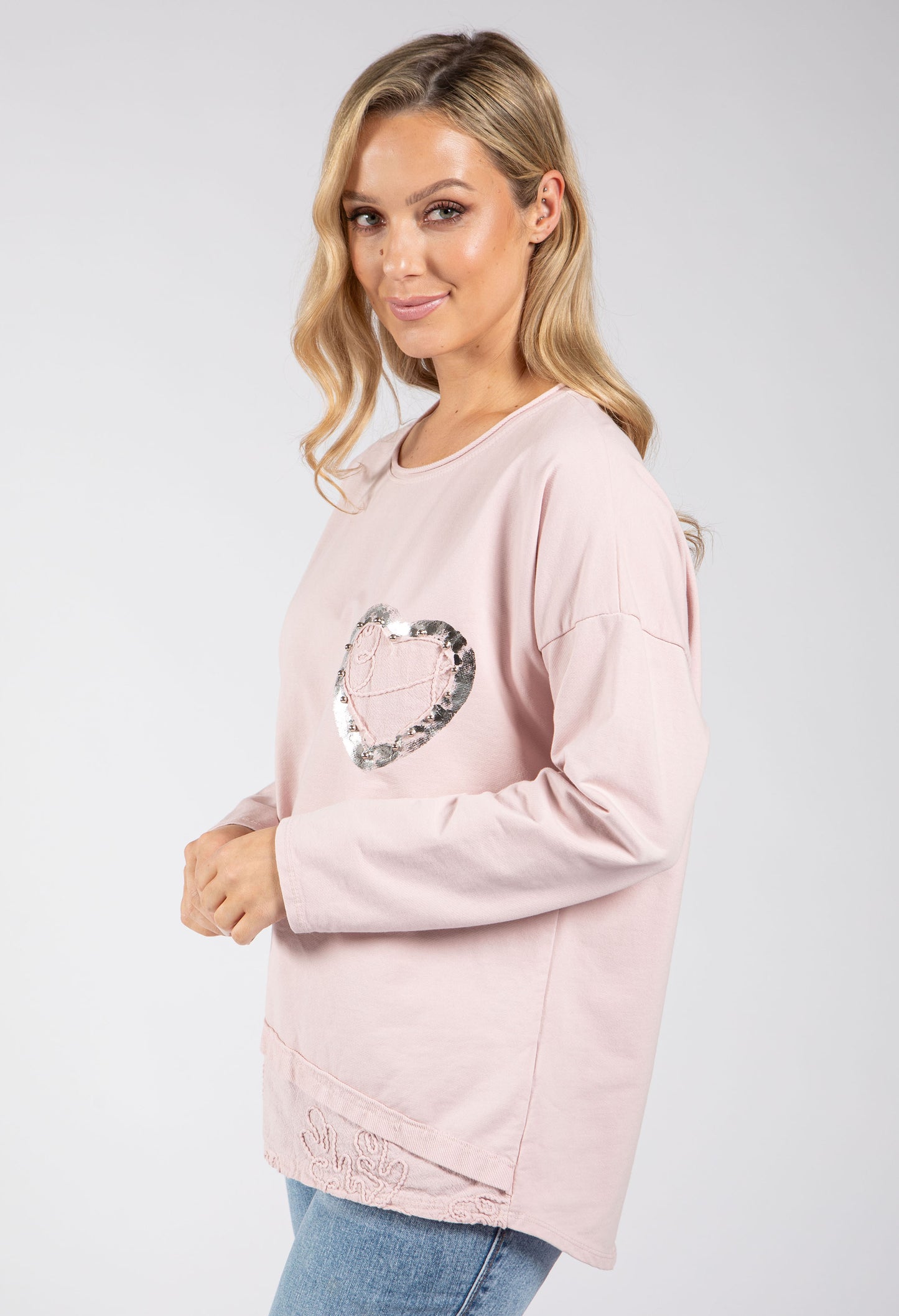 Love Heart Detail Jumper