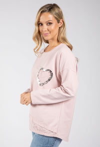 Love Heart Detail Jumper