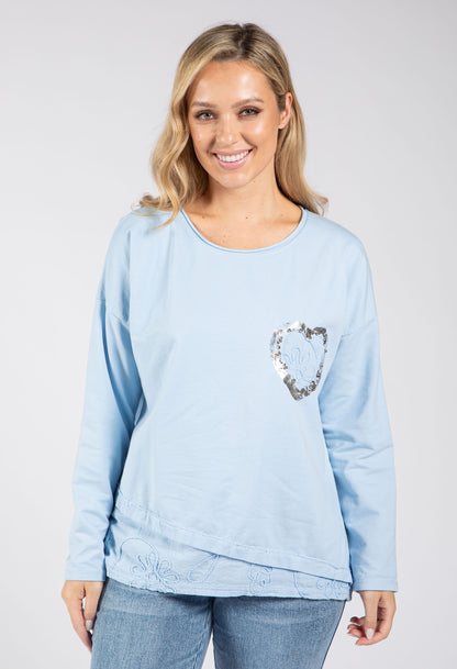 Love Heart Detail Jumper