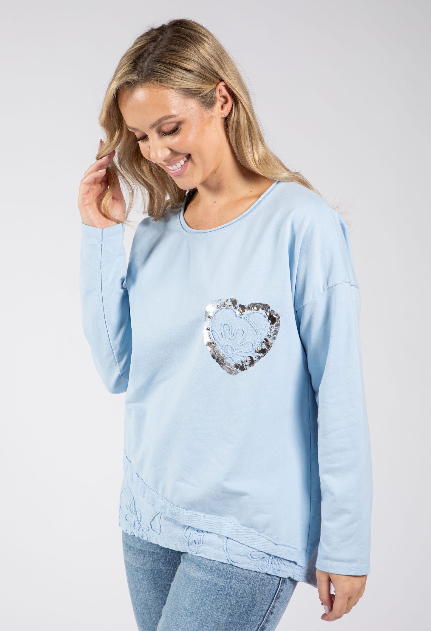 Love Heart Detail Jumper