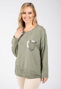 Love Heart Detail Jumper