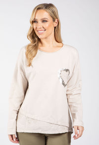 Love Heart Detail Jumper