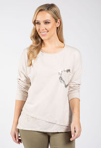 Love Heart Detail Jumper
