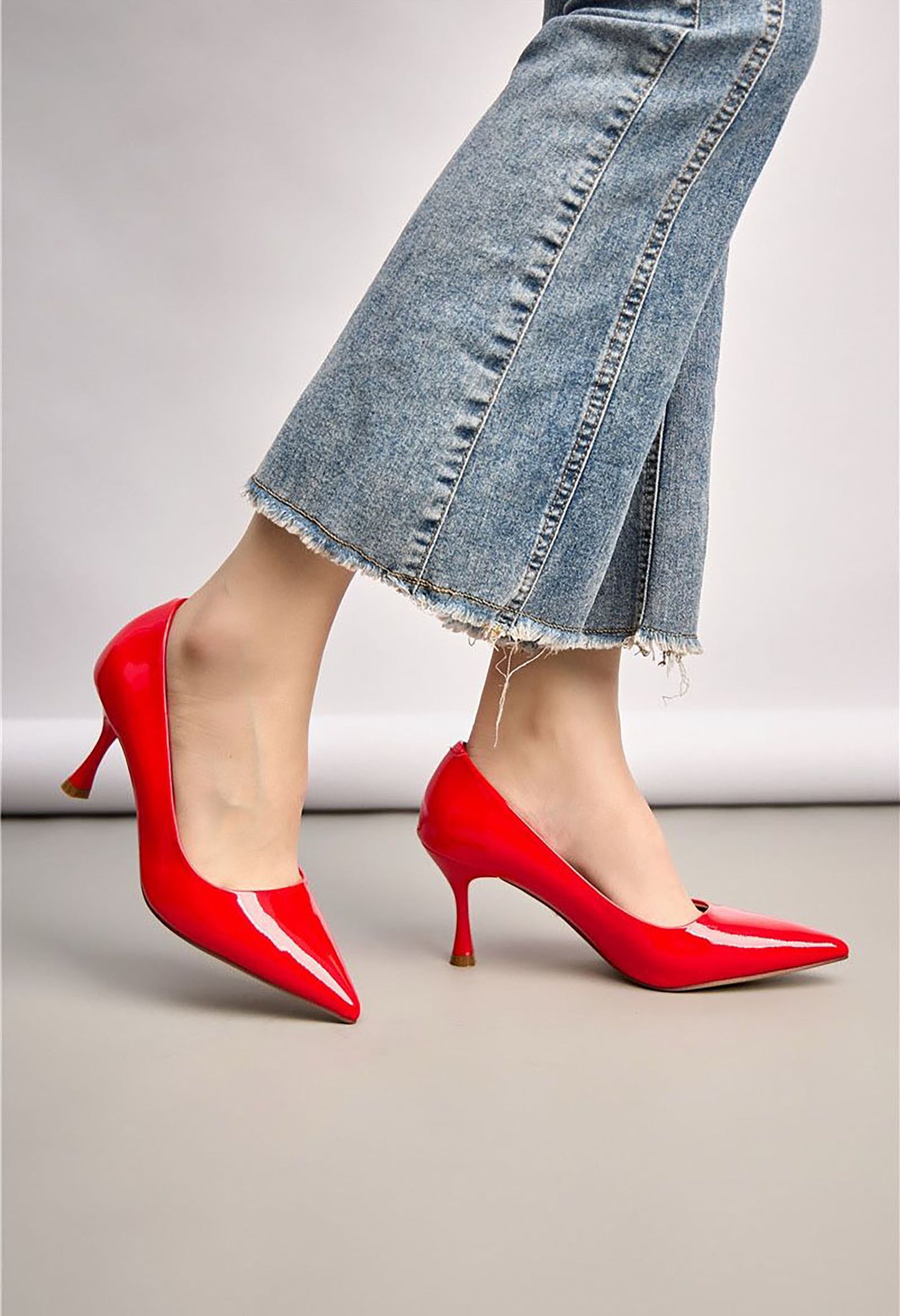 Lacquer Look Heel