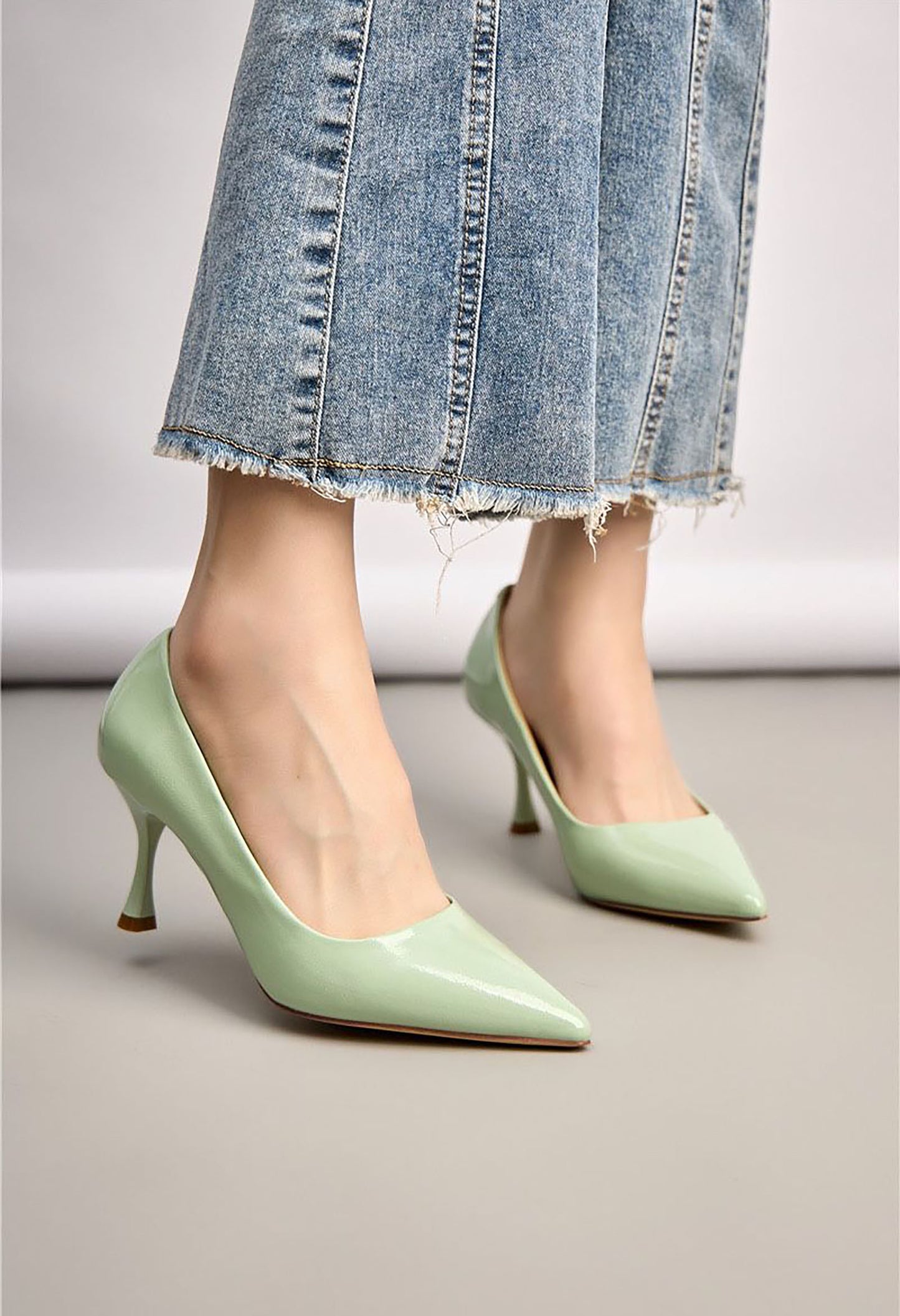 Lacquer Look Heel