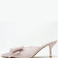 Satin Bow Heel