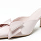 Satin Bow Heel