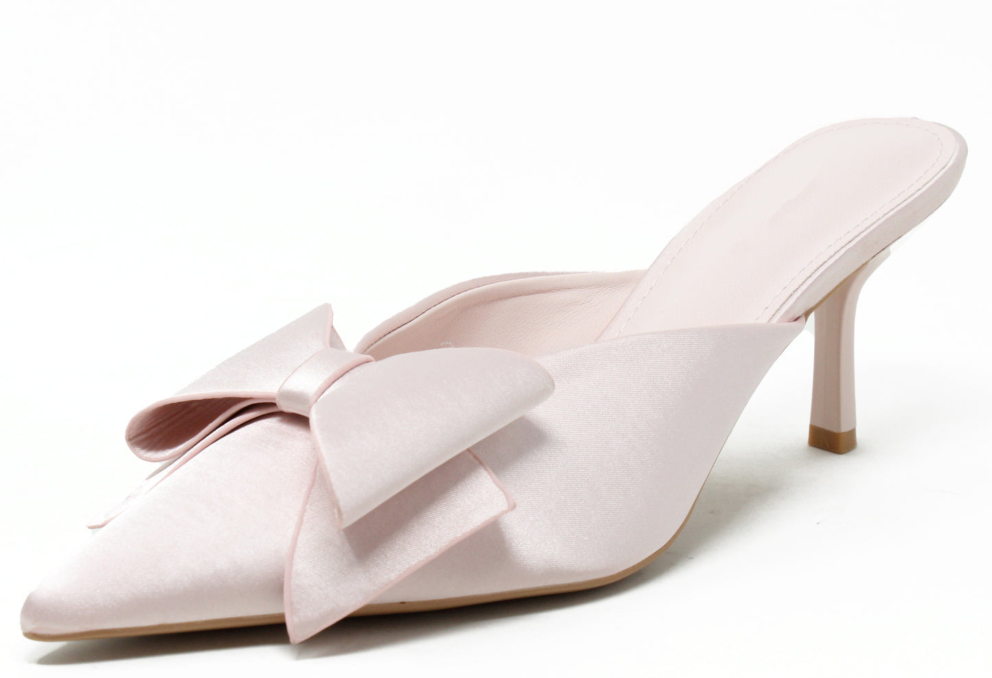 Satin Bow Heel