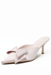 Satin Bow Heel