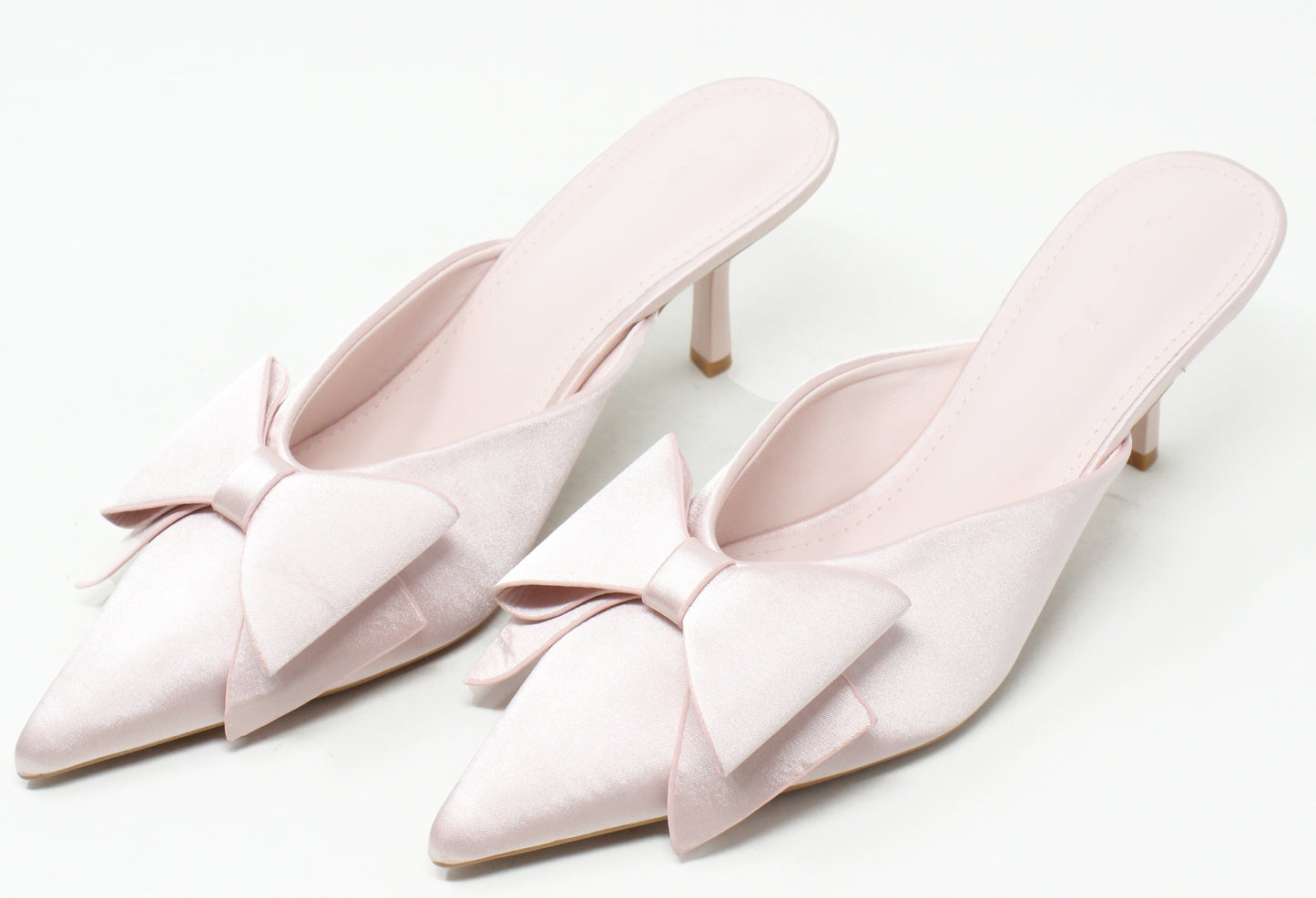 Satin Bow Heel