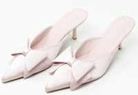 Satin Bow Heel