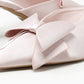 Satin Bow Heel