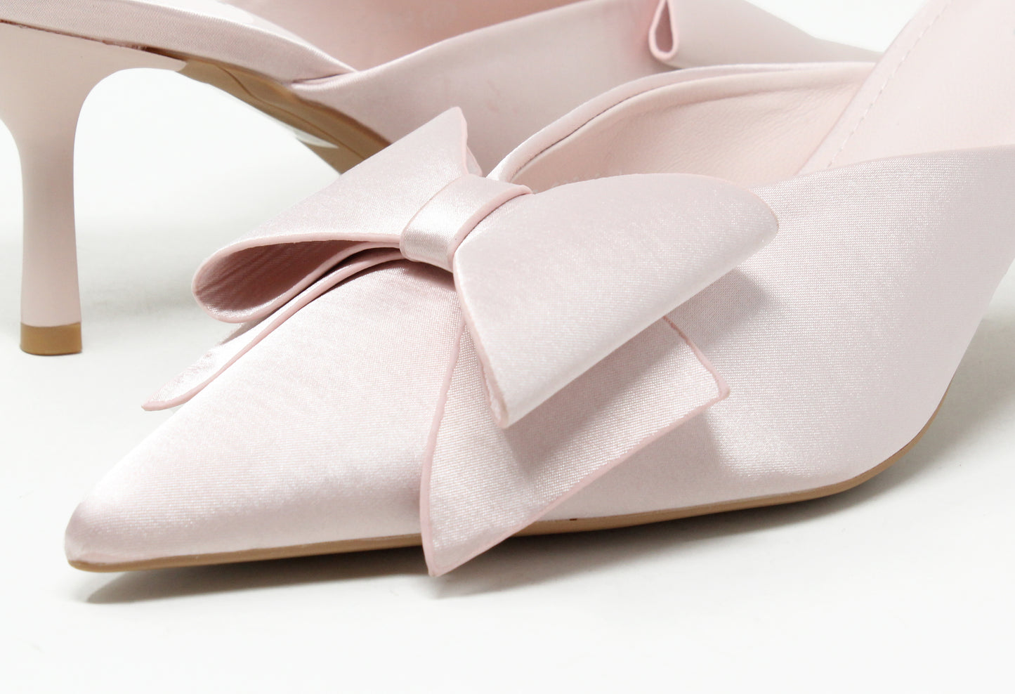Satin Bow Heel