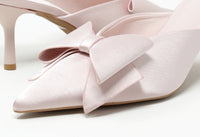 Satin Bow Heel
