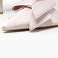 Satin Bow Heel