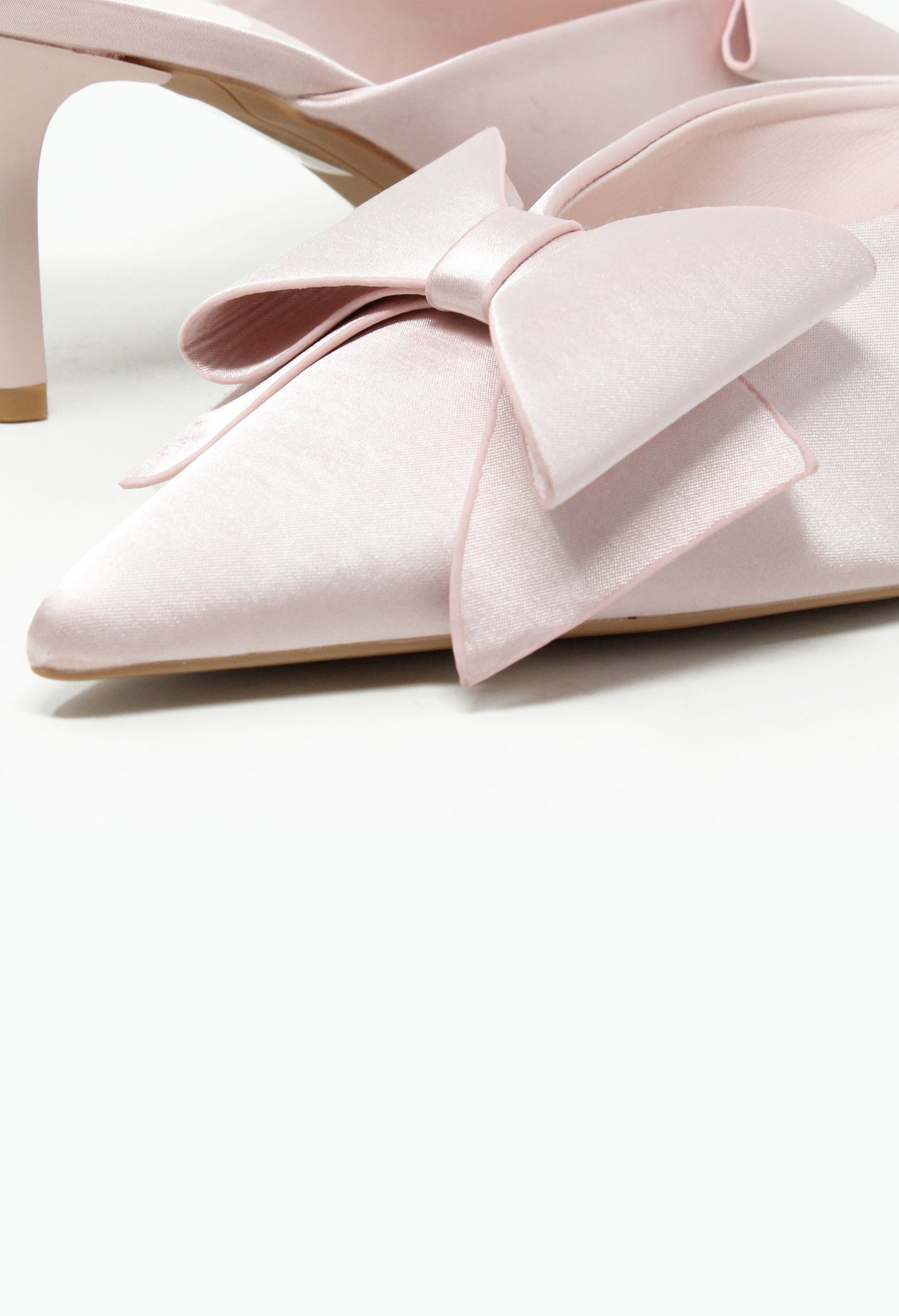 Satin Bow Heel
