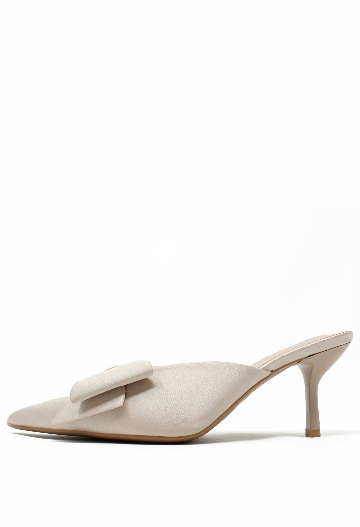 Satin Bow Heel