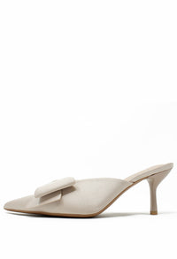 Satin Bow Heel