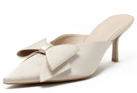 Satin Bow Heel