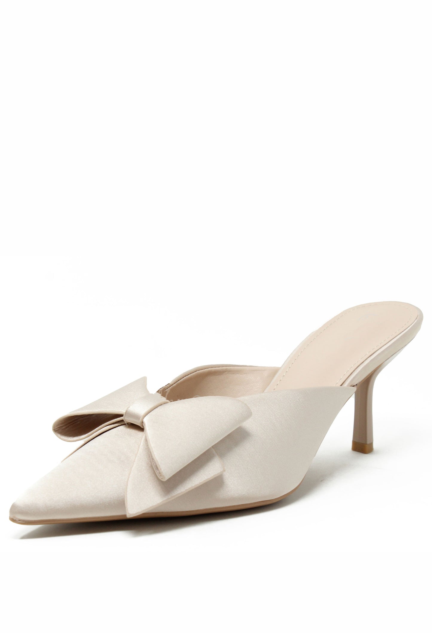 Satin Bow Heel